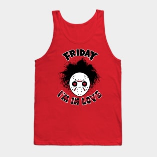 Funny Cute 90's Valentine Slasher Love Song Parody Tank Top